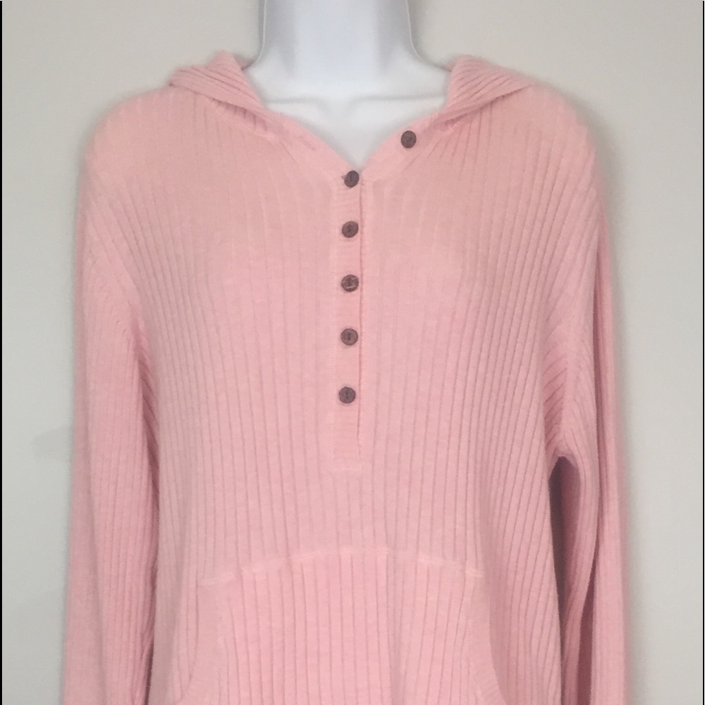 Old Navy Soft Pink Hooded Sweater
